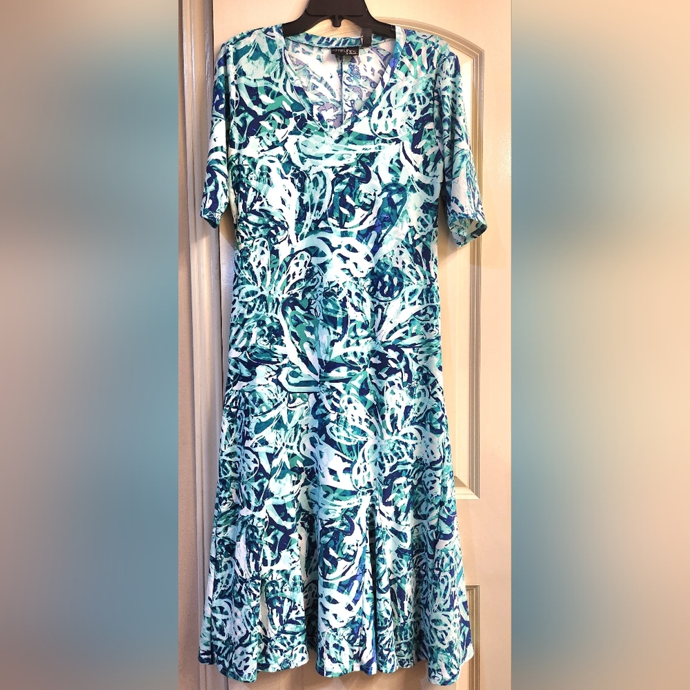 Vibrant Abstract Print Dress